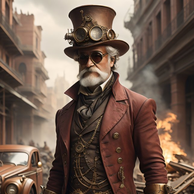 Papier Mousseline Post-appocalyptic Steampunk Man v1 (Créateur téléchargé)