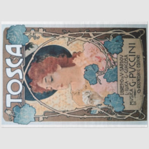 Papier Mousseline Poster Art Nouveau 29 Découpage Femme