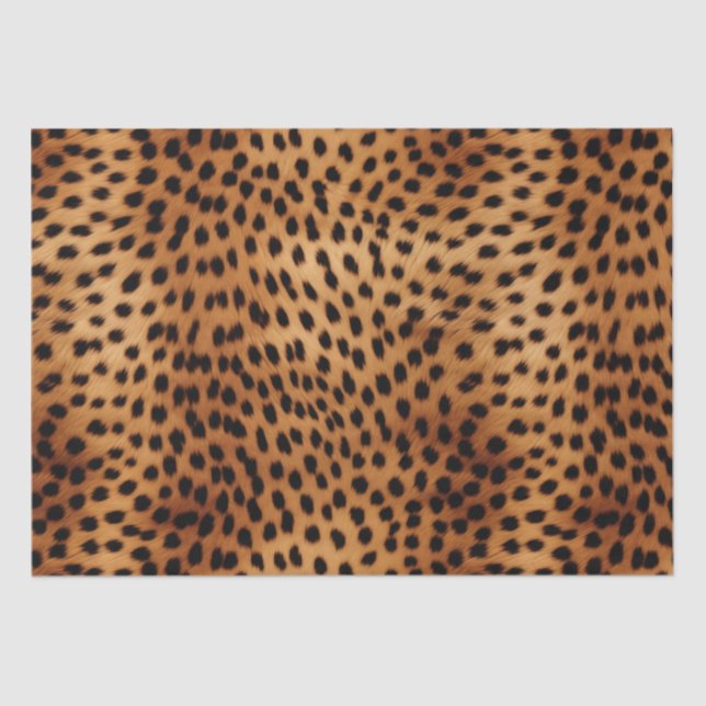 Papier Mousseline Poster de animal Cheetah Brown et noir (Recto)