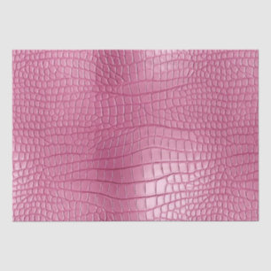 Papier Mousseline Poster de animal d'alligator rose Faux