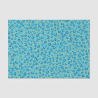 Poster de animal Leopard Motif cadeau bleu