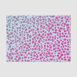 Papier Mousseline Poster de animal Leopard Motif rose violet cadeau