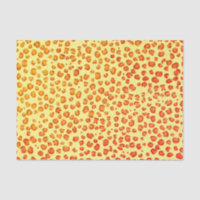 Poster de animal Leopard Motif rouge orange cadeau