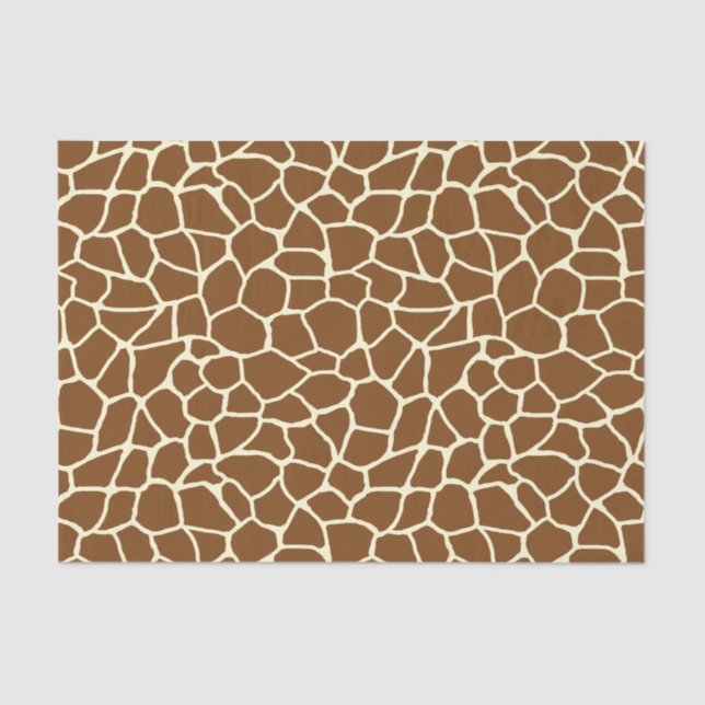 Papier Mousseline Poster de animal sauvage de motif de girafe (Recto)