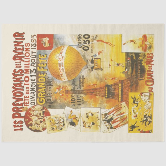 Papier Mousseline Poster de la foire Antique Grand Fete (Recto)