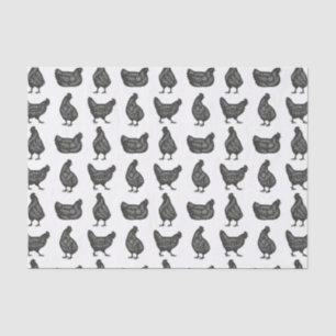 Papier Mousseline Poules
