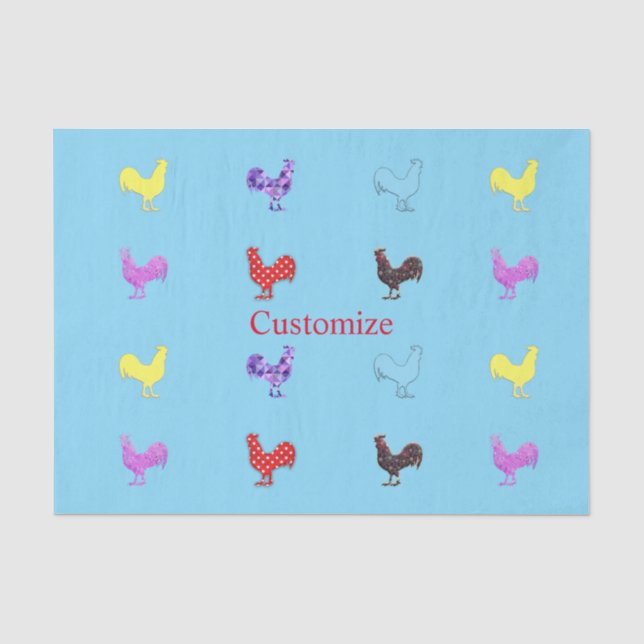 Papier Mousseline Poules de poulet Thunder_Cove (Recto)
