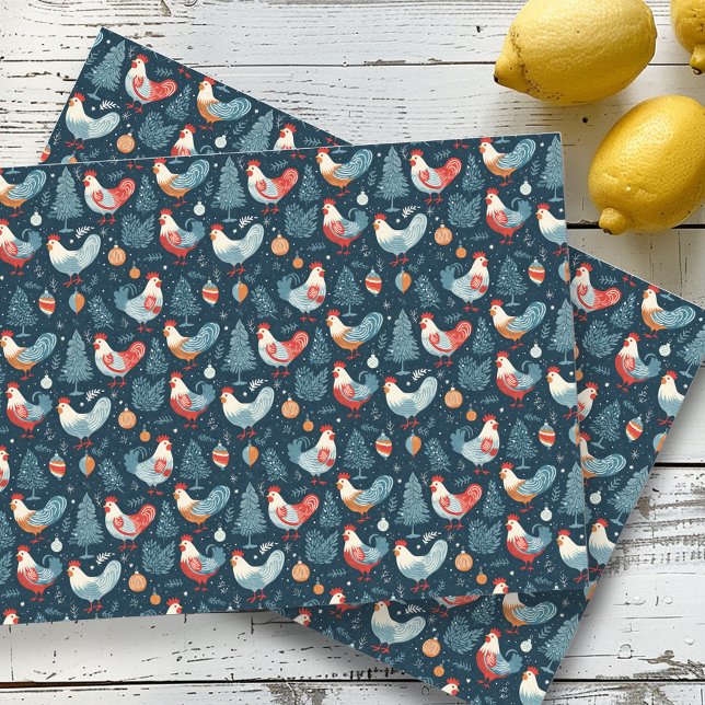 Papier Mousseline Poulet de Noël (Créateur téléchargé)