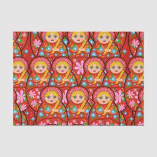 Papier Mousseline Poupée russe d'emboîtement - Matryoshka