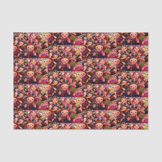 Papier Mousseline Poupées Frida rôle de soie (Recto)