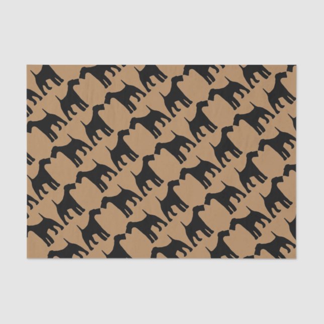 Papier Mousseline Pour l'amour des chiens Airedale Terrier (Recto)