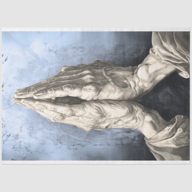 Papier Mousseline Praying Hands Whispers of the Soul Decoupage (Recto)