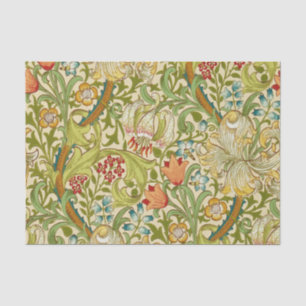 Papier Mousseline Pre-Raphaelite d'or de cru de lis de William