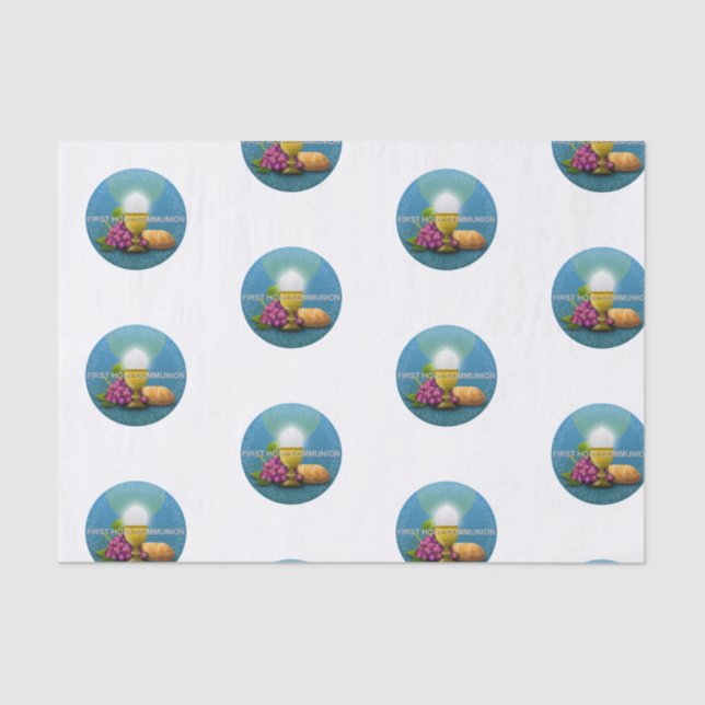Papier Mousseline Première Grande Holy Communion (Recto)