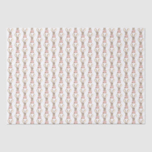 Papier Mousseline Preppy Little Rose Bow Baby shower fille Rabbit