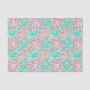 Papier Mousseline Preppy Palm Beach Motif de fleurs tropicales