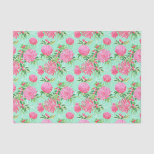 Papier Mousseline Preppy Palm Beach Motif de fleurs tropicales