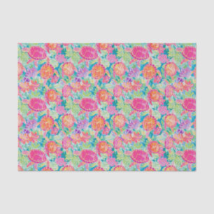 Papier Mousseline Preppy Palm Beach Motif de tortues tropicales