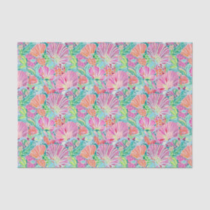 Papier Mousseline Preppy Palm Beach Ocean Shell Motif