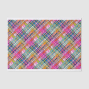 Papier Mousseline Préppy Plaid, Diagonal Numéro 5