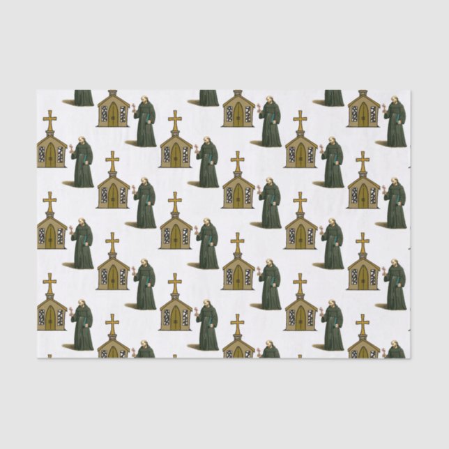 Papier Mousseline Prêtre en papier de tissus décoratifs (Recto)