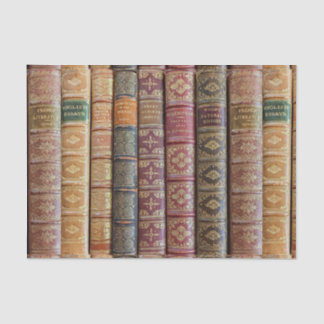 Papier Mousseline Pretty Old Book Spines Decoupage