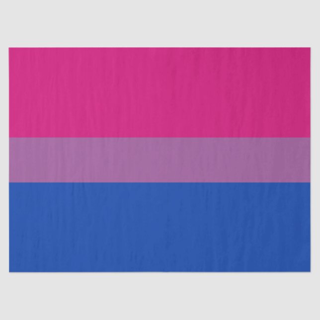 Papier Mousseline Pride bisexuelle (Bi Drapeau) (Recto)