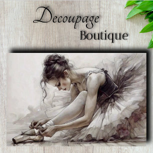 Papier Mousseline Prima Ballerina Découpage Monochrome
