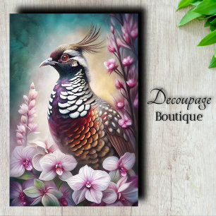 Papier Mousseline Prince Orchidée Découpage