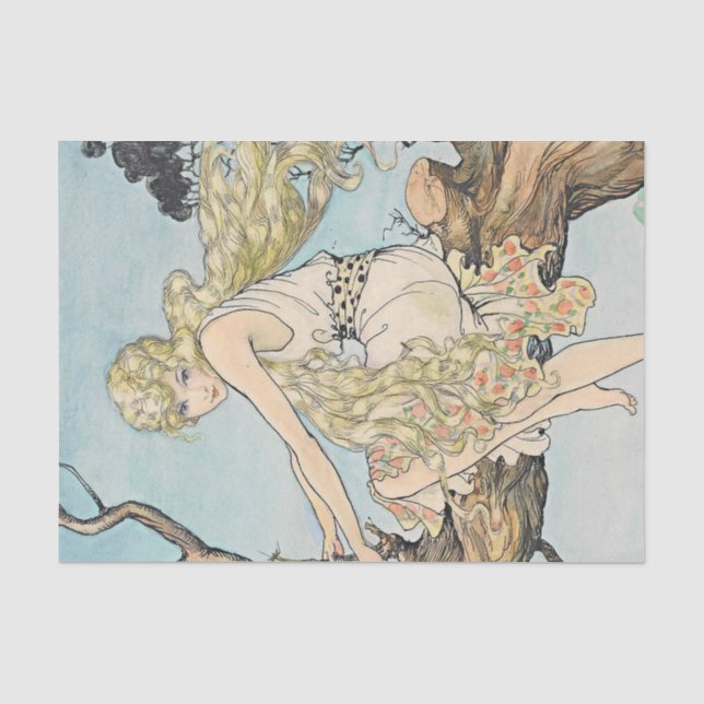 Papier Mousseline Princesse Azulina par Florence Anderson (Recto)