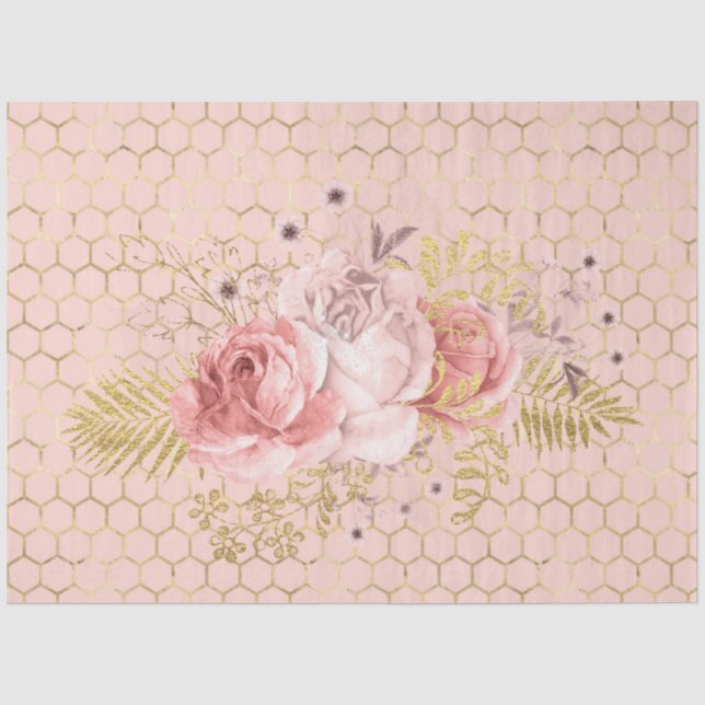 Papier Mousseline Princesse Bee Série Design 49 (Recto)