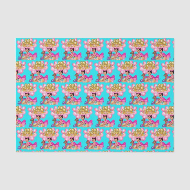 Papier Mousseline Princesse en rose (Recto)