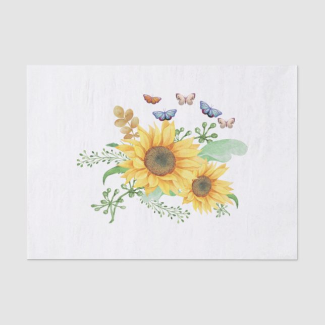 Papier Mousseline printemps de tournesol (Recto)