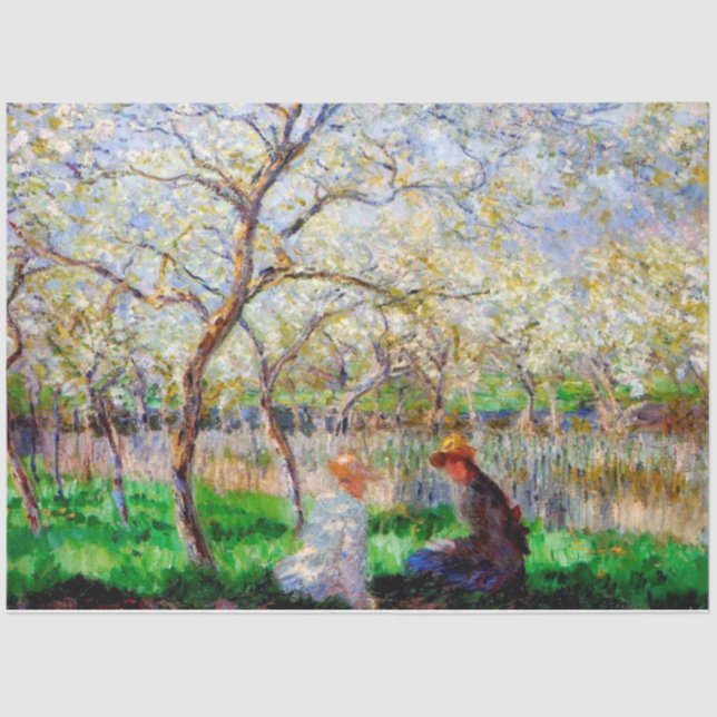 Papier Mousseline Printemps, Monet (Recto)