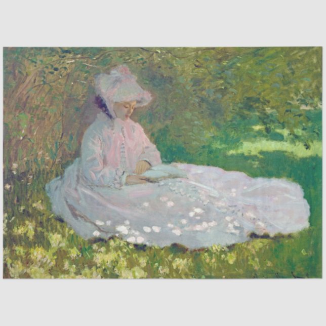 Papier Mousseline Printemps, Monet (Recto)