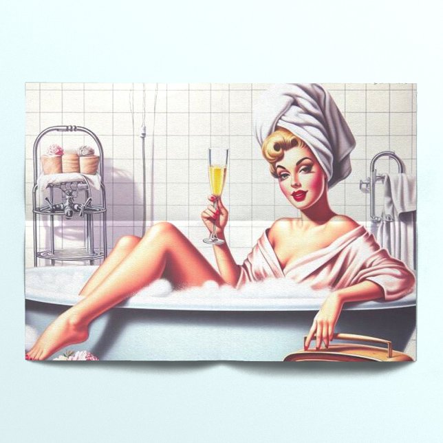 Papier Mousseline Prise de bain vintage (Créateur téléchargé)