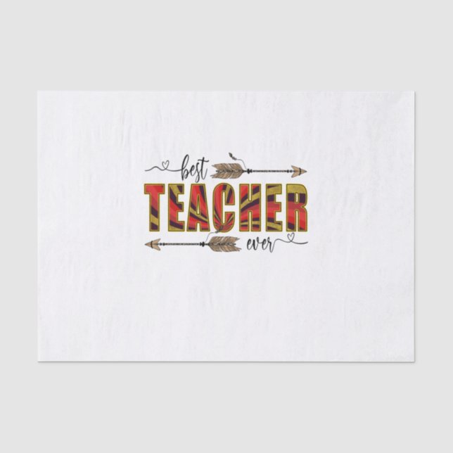 Papier Mousseline Professeur Art Meilleur enseignant Evers (Recto)