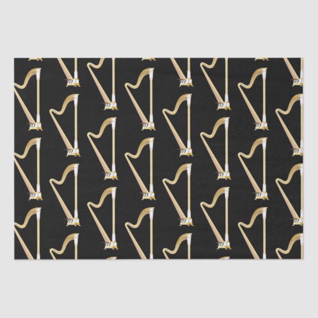 Papier Mousseline Professeur de musique musicale de Harp (Recto)