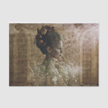 Profil d'un papier de tissus pour femmes Vintages