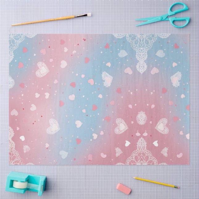 Papier Mousseline Promesse Pastel (Artisanat)