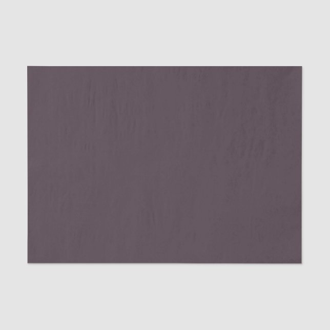Papier Mousseline Prune Poussiéreuse Uni (Recto)