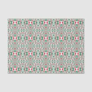 Papier Mousseline Psychedelic Retro Bold Super Motif de Noël