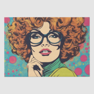 Papier Mousseline Psychédélique : Un papier de découpage rétro Hippi