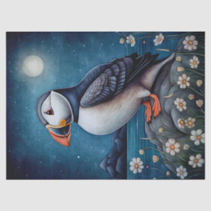 Papier Mousseline Puffin Bird Boho Mysart