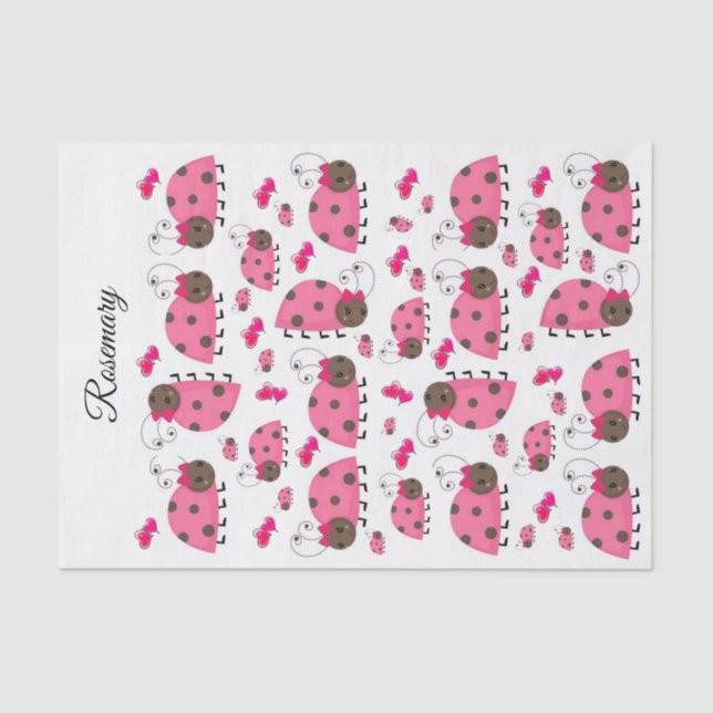 Papier Mousseline Puits de papier de tissus rose (Recto)