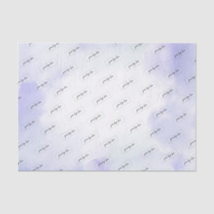 Papier Mousseline Purple Aquarelle Laver Logo Professionnel Personna