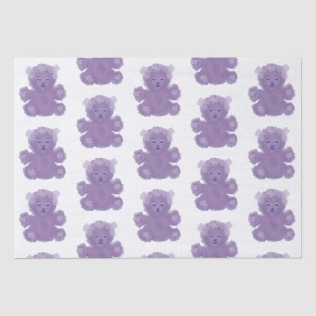 Papier Mousseline Purple bear (Recto)
