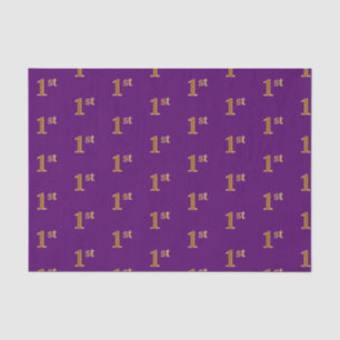 Papier Mousseline Purple, Faux Gold 1er (Premier) Tissu de l'événeme