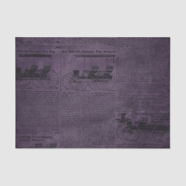 Papier Mousseline Purple Grunge Distressed Journal Vintage (Recto)