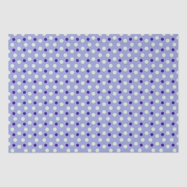 Papier Mousseline Purple polka dots (Recto)